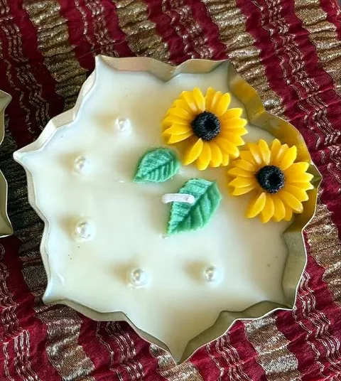 Floral Urali 3.5 inch Sunflower, by Ashanjali Apothecary